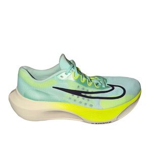 Nike Men's Athletic Shoes - Light Green and Neon Yellow zoom fly 5 size 13